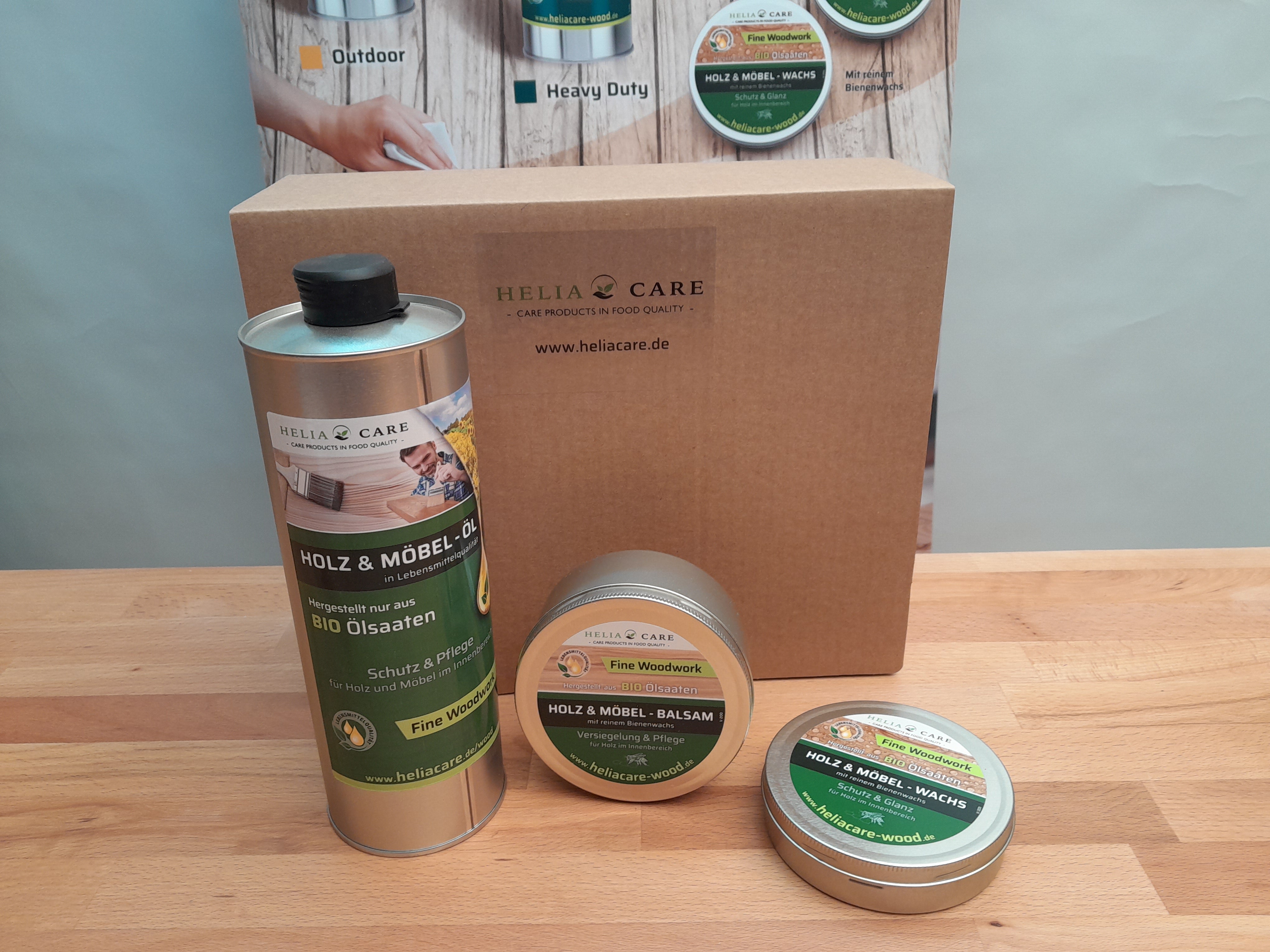 Oster Aktion: Fine Woodwork Öl + Balsam + Wachs