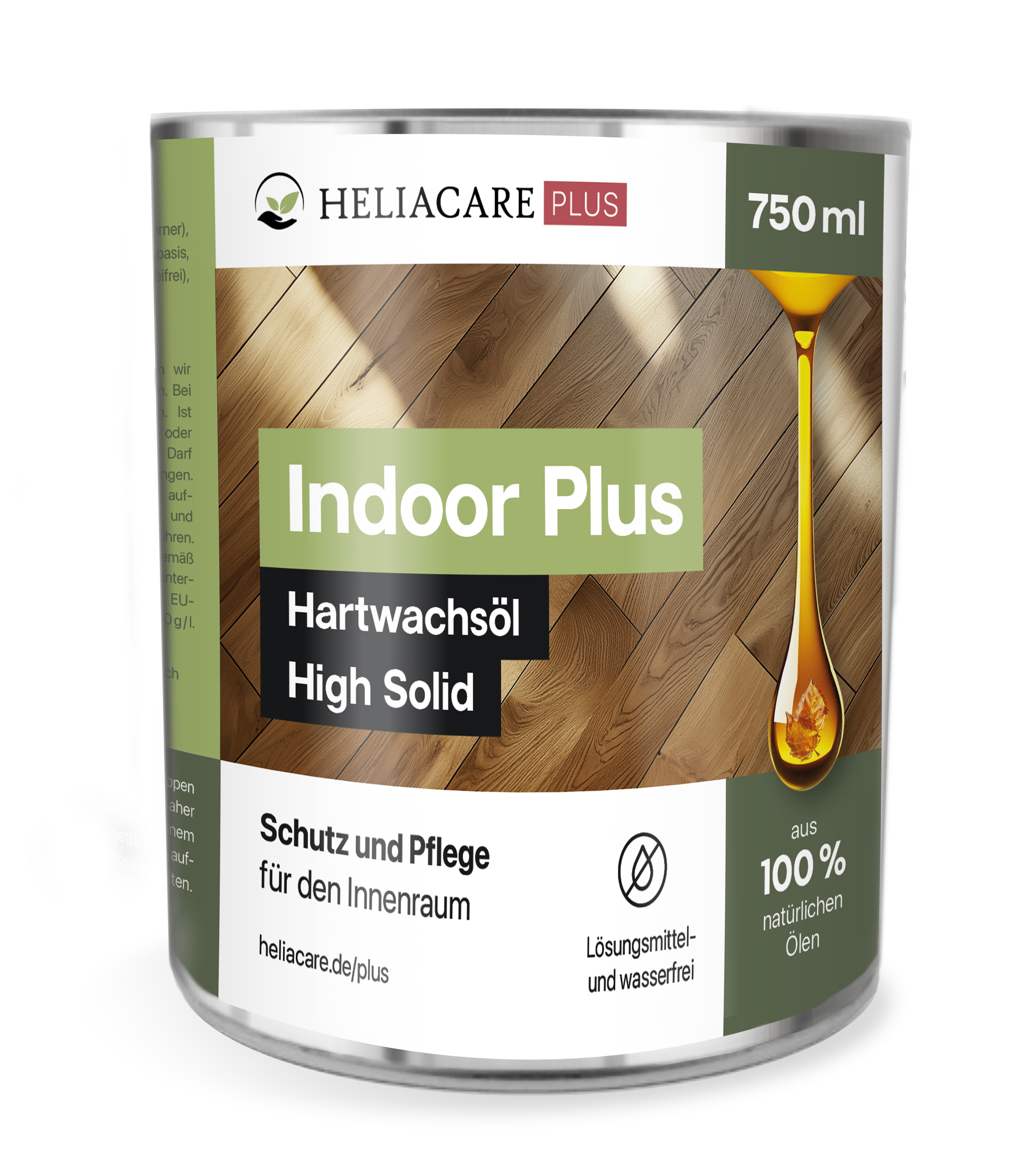 HeliaCARE INDOOR.plus BIO Hartwachsöl "High Solid" für gewerblichen Einsatz